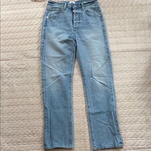 Citizens Of Humanity Baretta relaxed straight leg jeans, Hacienda, size 24